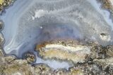 Las Choyas Coconut Geode with Quartz & Agate - Mexico #165401-2